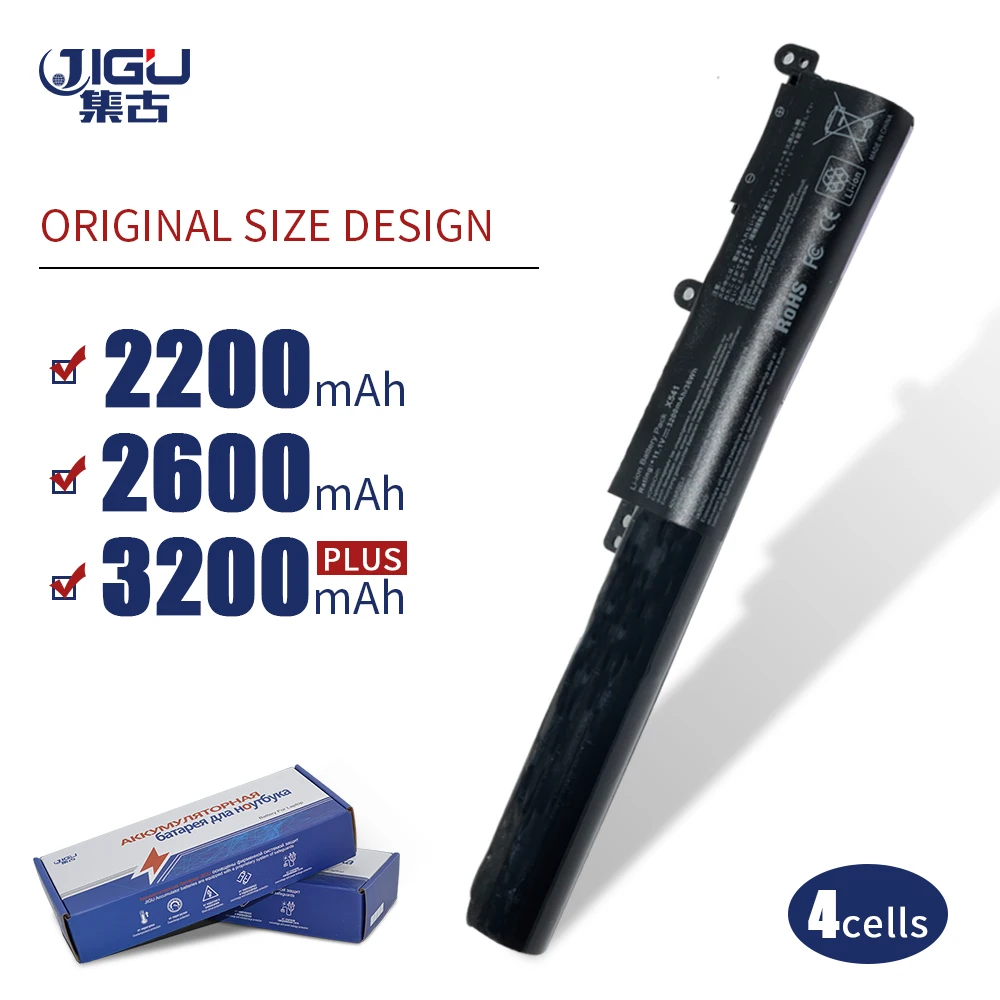 JIGU 3 ячейки A31N1601 A31LP4Q Аккумулятор для ноутбука ASUS VivoBook Max X541NA X541UJ X541UA