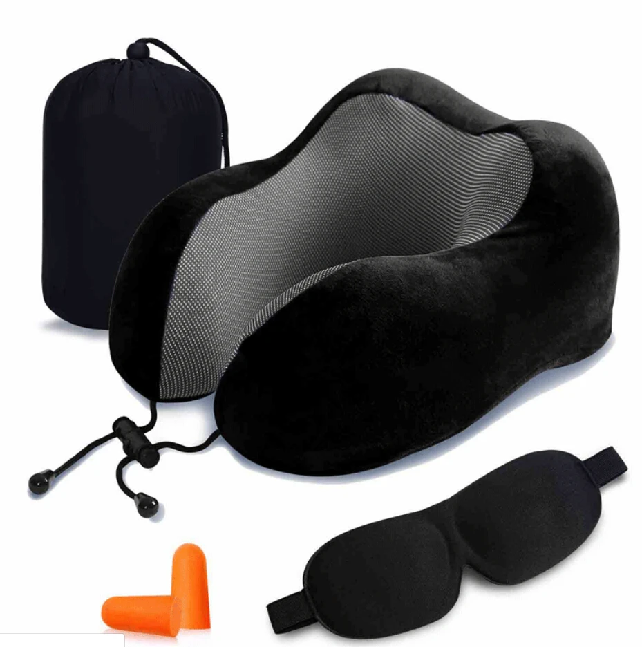 Высококачественная U образная дорожная подушка из пены с эффектом памяти для