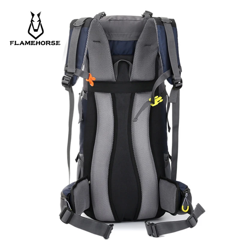 FLAMEHORSE 60L Большой Вместительный модный мужской рюкзак Водонепроницаемый дорожный