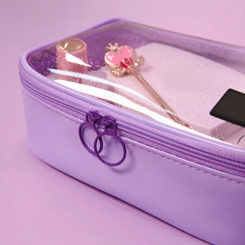 Women Travel Handbag Purse Liner Teenage Cosmetic Bag Transparent Organizer Insert Bag Lady Makeup Cosmetic Bag Capacity Tote