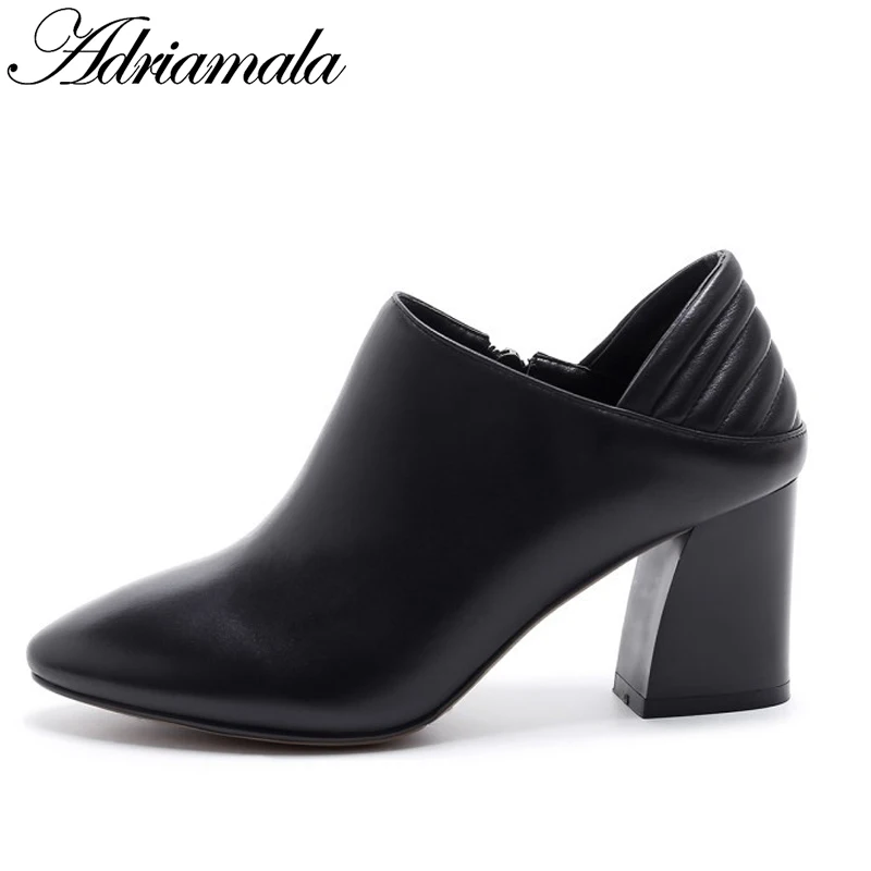 2017 Ботильоны из натуральной кожи для Для женщин осень Брендовая дизайнерская