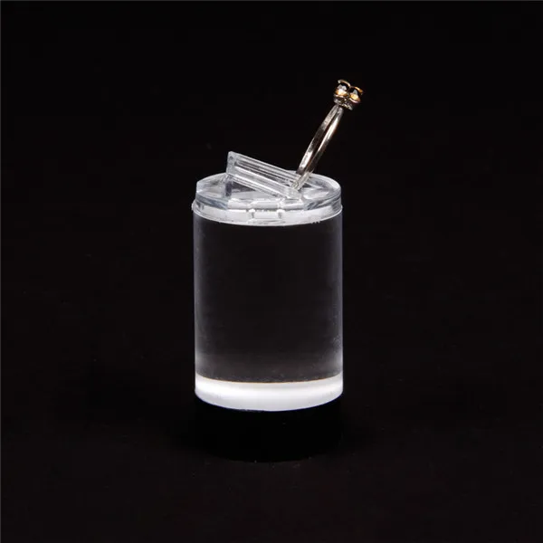 TONVIC 2sets/lot acrylic ring display clips transparent stand holder show cases 3pcs in 1 set round high quality wholesale | Украшения и