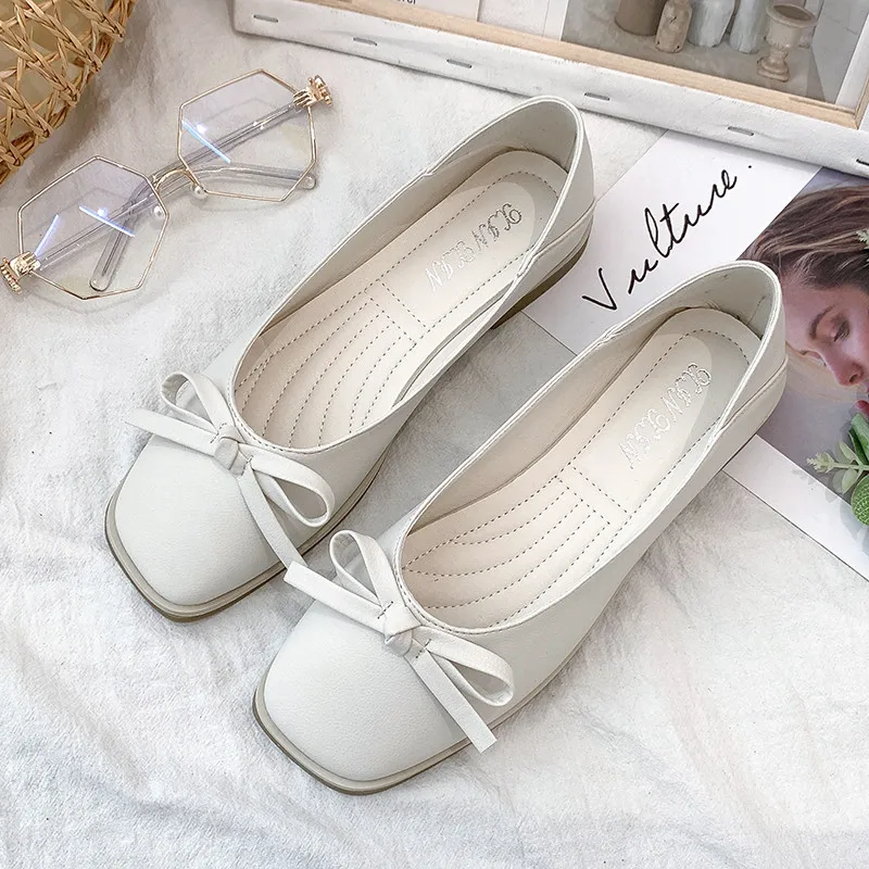 Карамельный цвет Для женщин Туфли без каблуков 2019 осень Красивые лоферы на