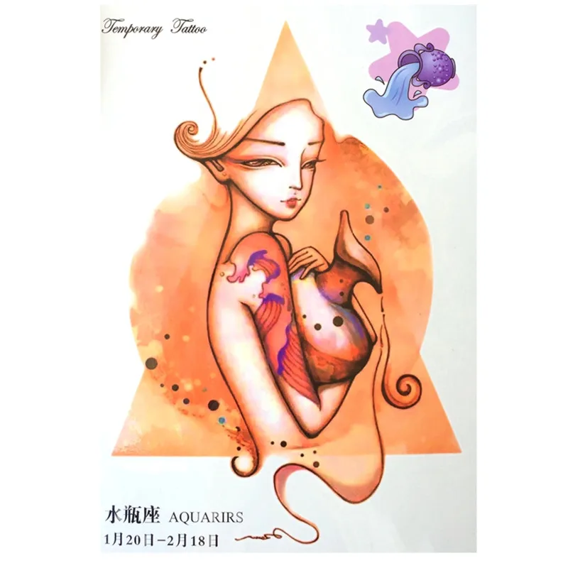 21X15 CM Древних женщин Sexy Cool Красоты Тату Водонепроницаемый Горячие Временные Татуировки Наклейки#110