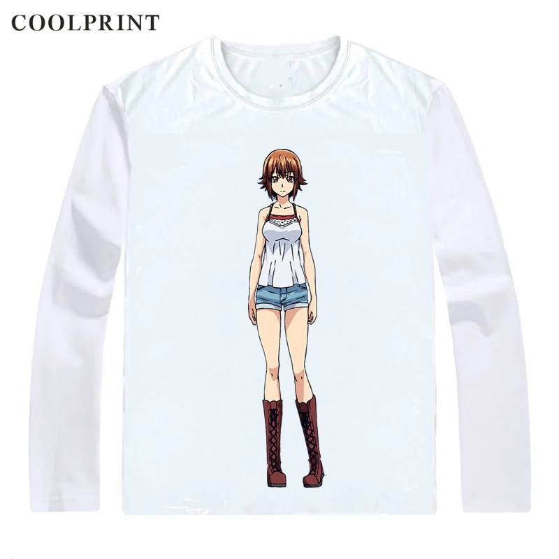 Синие футболки COOLPRINT Grand guranрусру рубашки с длинным рукавом из японского аниме