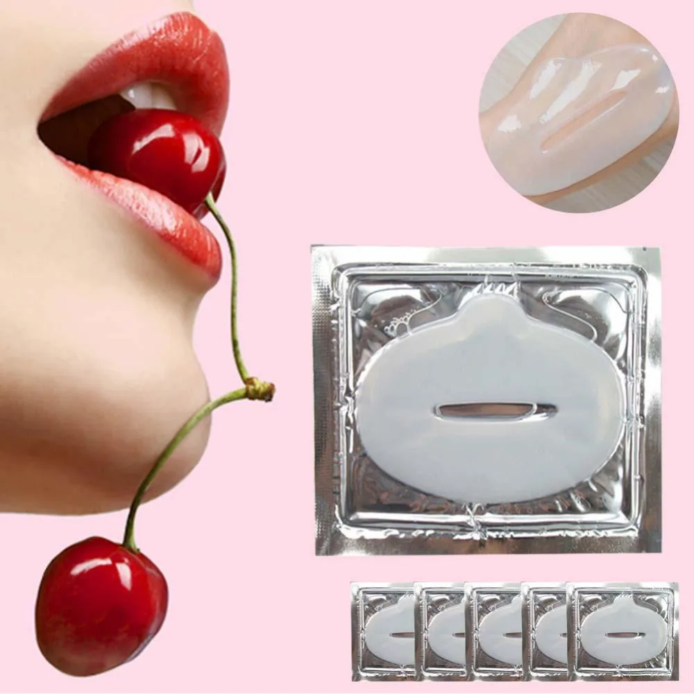 5 шт. золотистый гель маска для губ коллаген кристалл анти старения мембраны увлажняющая эссенция лист