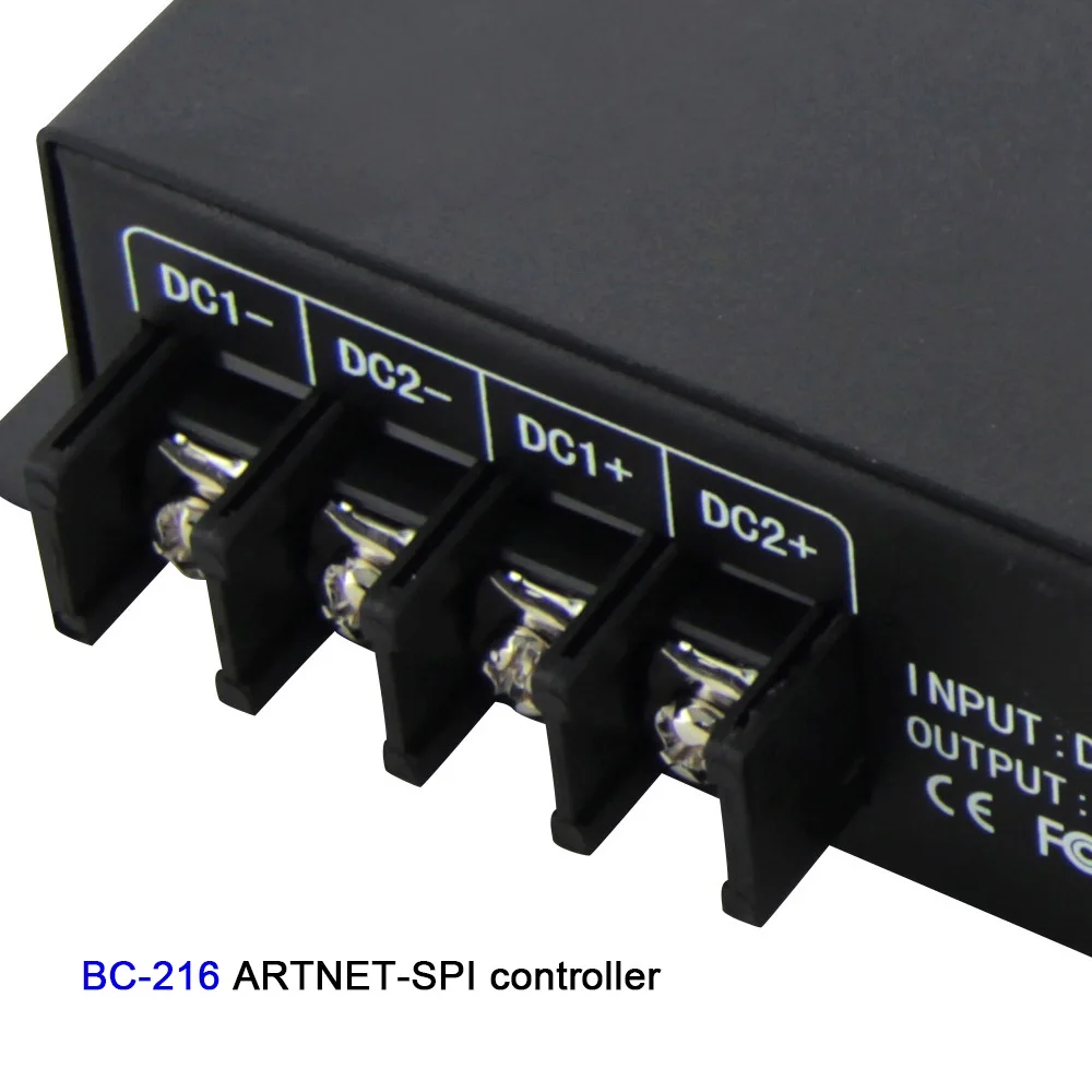 BC 216 16 каналов Светодиодный контроллер Artnet DC5V 24V на SPI /DMX пиксельный светильник