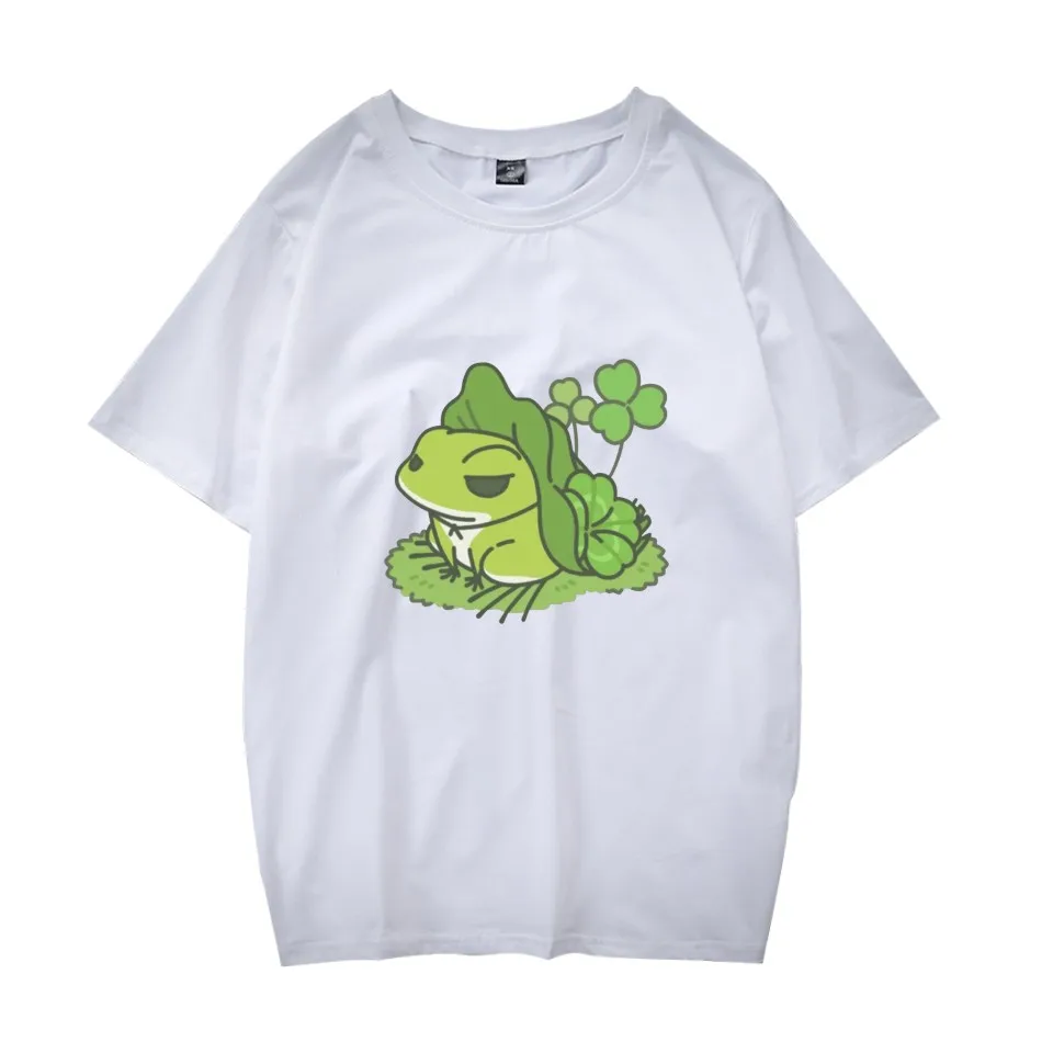 Футболка Летняя с принтом лягушки и мобильных игр коротким рукавом - купить по