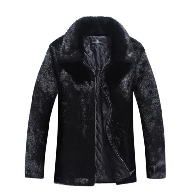 S 6XL новая модная мужская зимняя одежда Мужское пальто из искусственного меха на