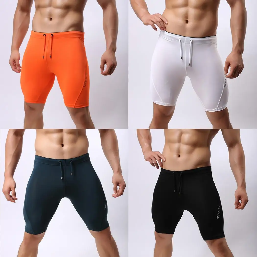 Обтягивающие мужские спортивные компрессионные штаны для тренажерного зала Под