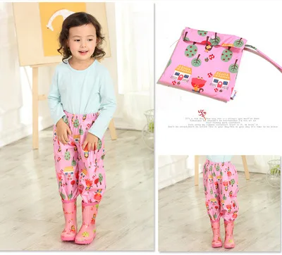 Милый детский/детский дождевик детские брюки водонепроницаемые для младенцев