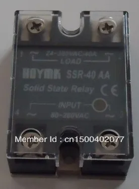

SSR-40AA 40A твердотельное реле