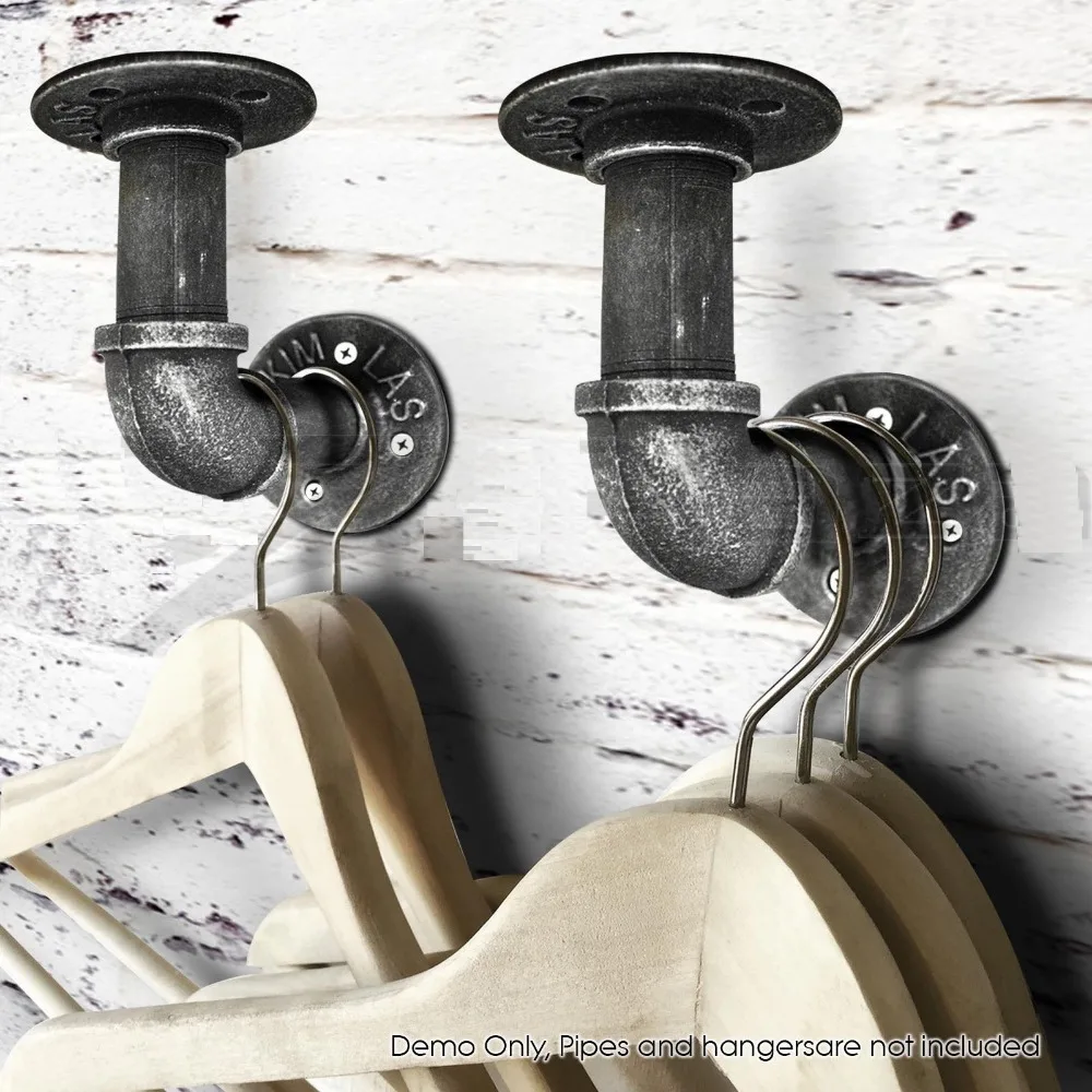 (Набор из 8) промышленный деревенский настенный кронштейн 1 &quotЖелезная Труба