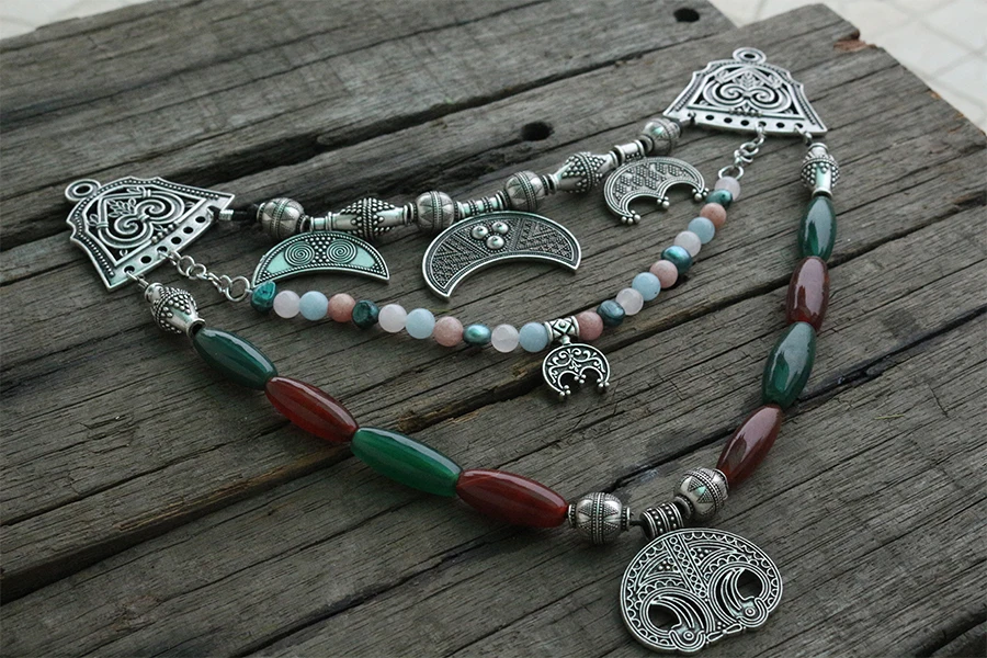 Прямая поставка 1 шт. славянские украшения для женщин кулон ожерелье в этническом