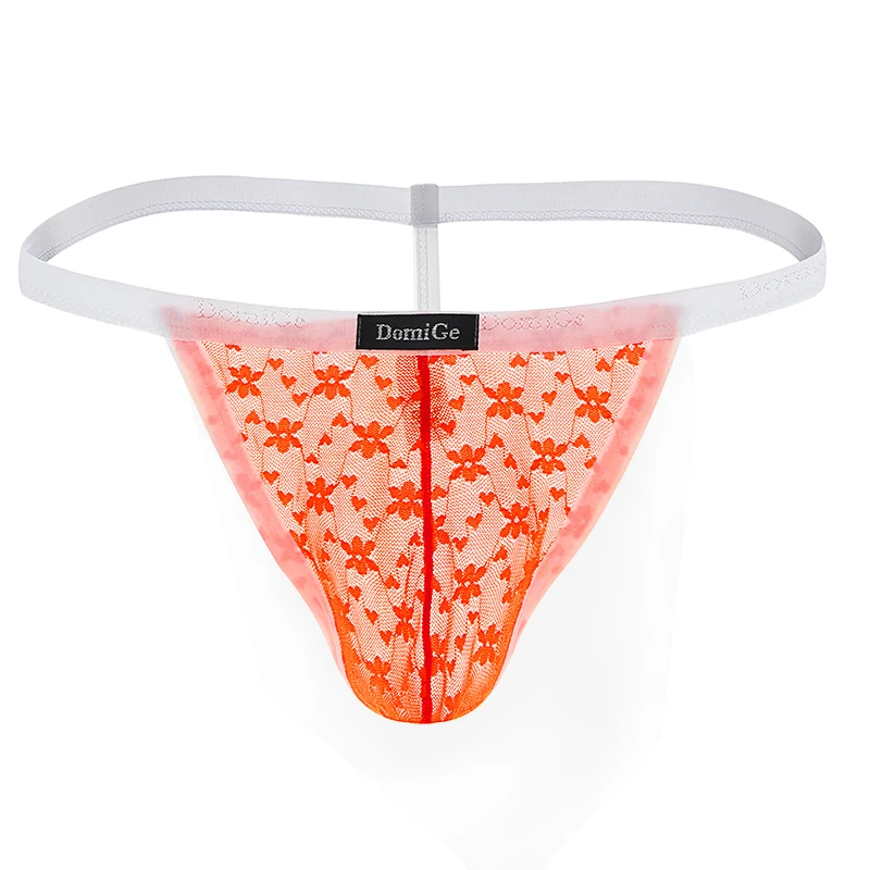 Сетчатые прозрачные стринги с мешочком для выпуклости горячее сексуальное