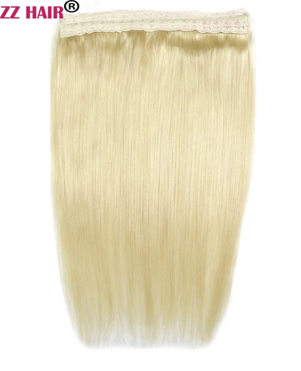 ZZHAIR 70 г 1"-20" Искусственные волосы одинаковой направленности Сияющие волосы флип в человеческих волос для наращивания один кусок набор рыбий линии