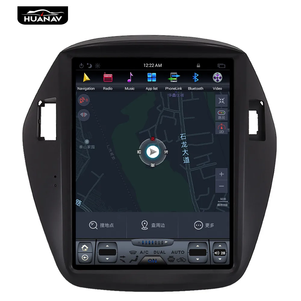 Автомобильный DVD-плеер Tesla styel GPS-навигация для Hyundai IX35 Tucson 2009-2016 автомагнитола