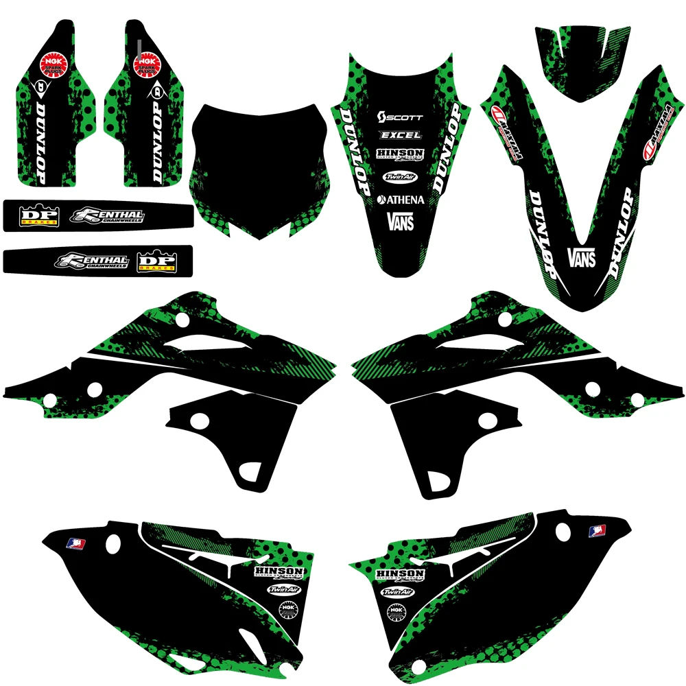 Графические наклейки и для Kawasaki KX250F KXF250 KX 250F KXF 250 2013 2014 Team|Наклейки стикеры| |