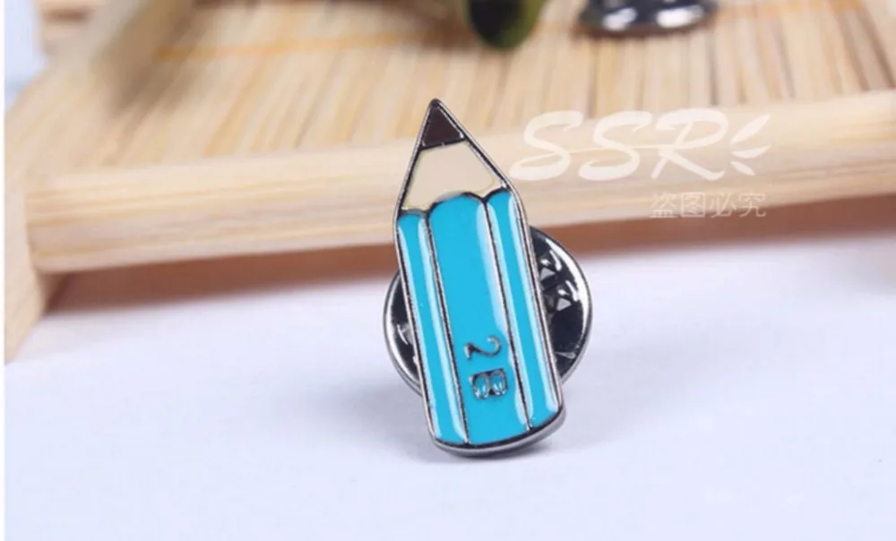 Timlee X088 BDNew Oil Drop Cute Stop Hand TNT Pencil Metal Brooch Pins Button Girl Jeans Bag Decoration Gift Wholesale | Украшения и