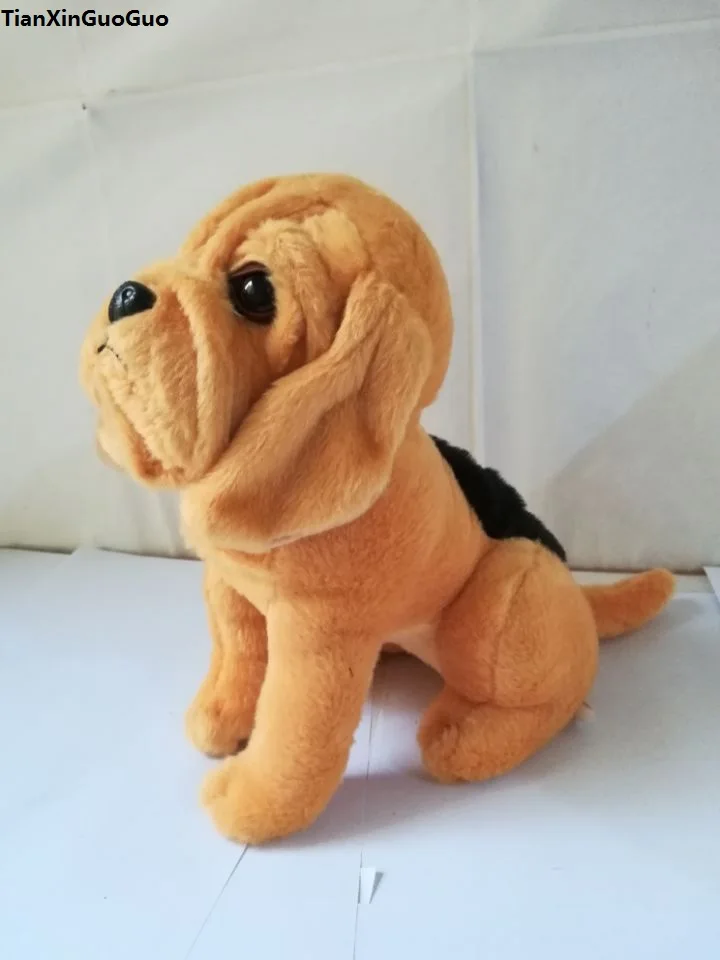 about 25cm squatting yellow dog plush toy soft doll birthday gift w2951 | Игрушки и хобби