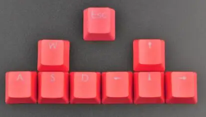 [Hfбезопасности] DIY OEM Hight PBT механическая клавиатура колпачки для ключей с красочной подсветкой для вишневой клавиатура axis - Цвет: Red