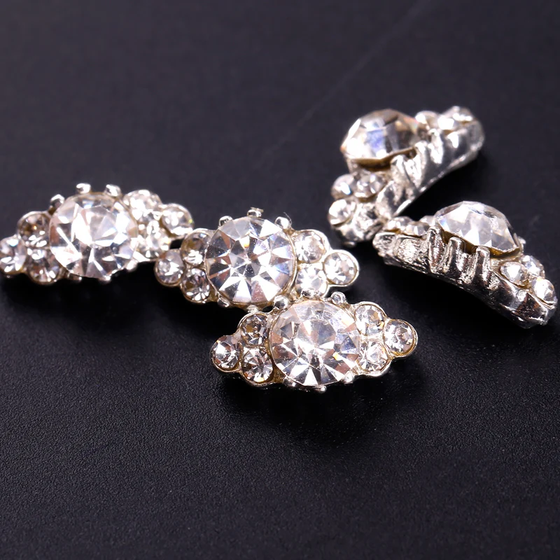стразы для ногтей на ногти 10 шт./лот Bijoux Ongles 3D дизайн горный хрусталь украшения H DIY