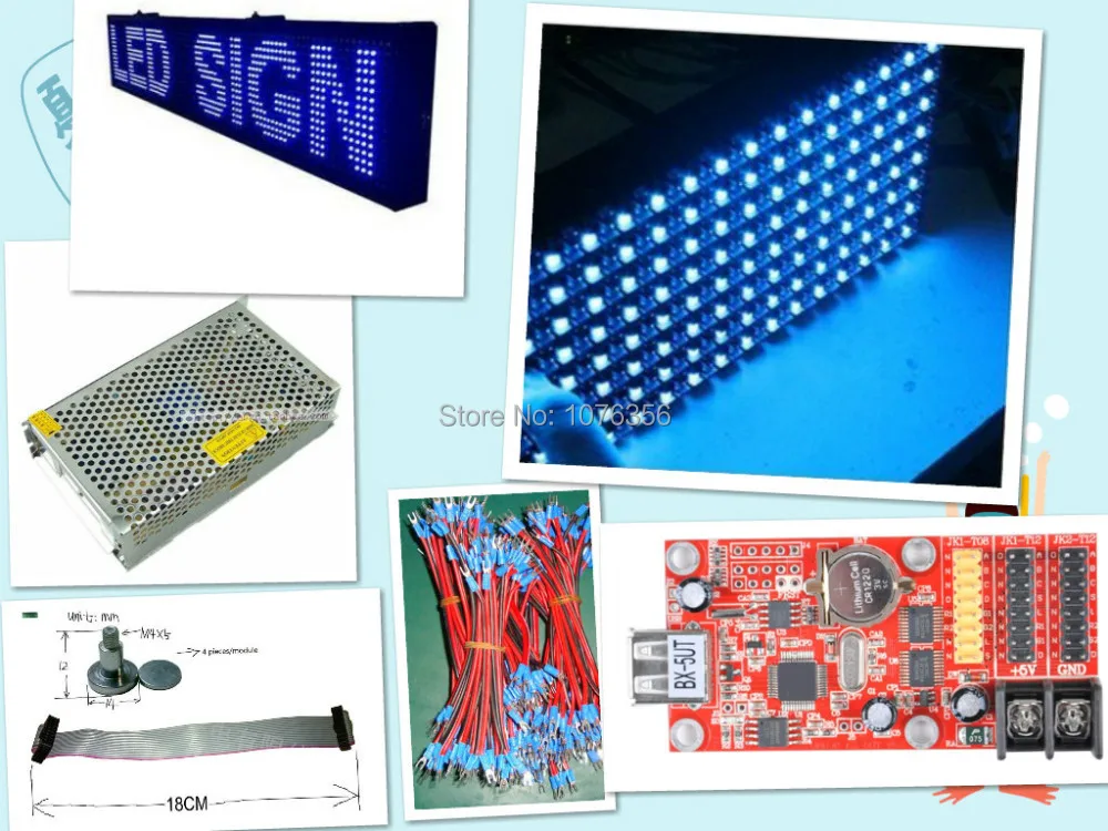 Бесплатная доставка наборы электронных синих СВЕТОДИОДНЫХ вывесок сделай сам с