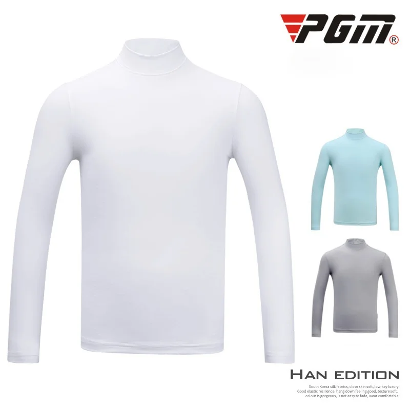 Pgm Golf Shirts Boys Ics Silk Sunscreen Shirt Children Long Sleeve Anti-UV Golf Tops Kids Tennis Sportswear D1097