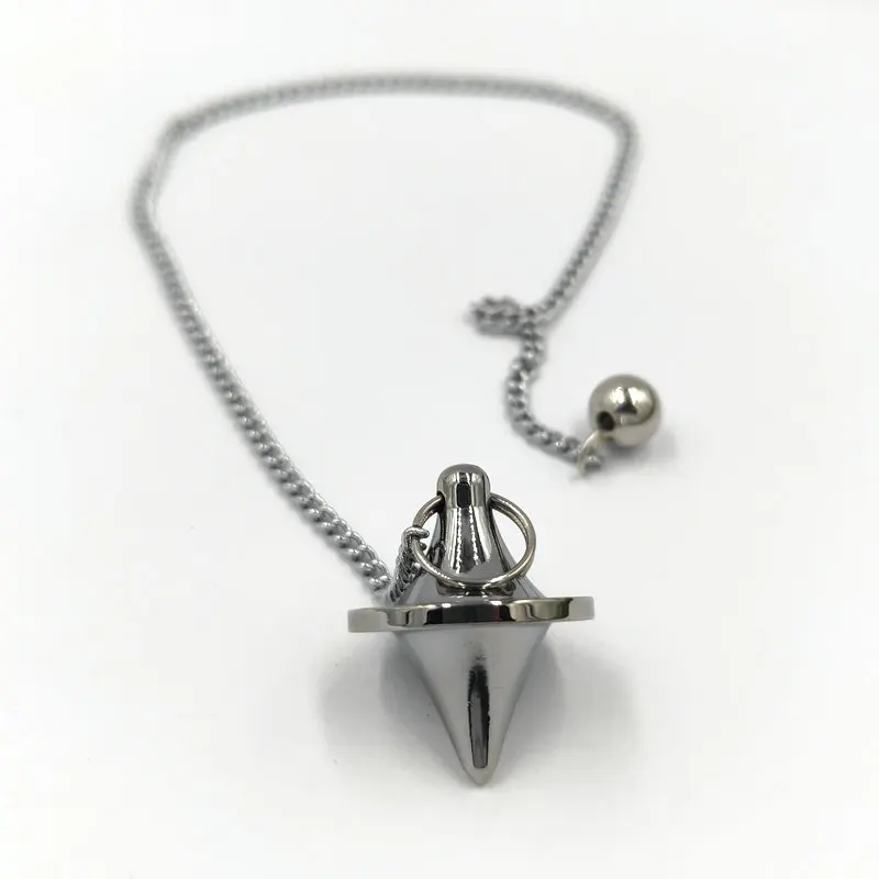 Латунный металлический маятник гадания ожерелье кулон Шестигранная пуля