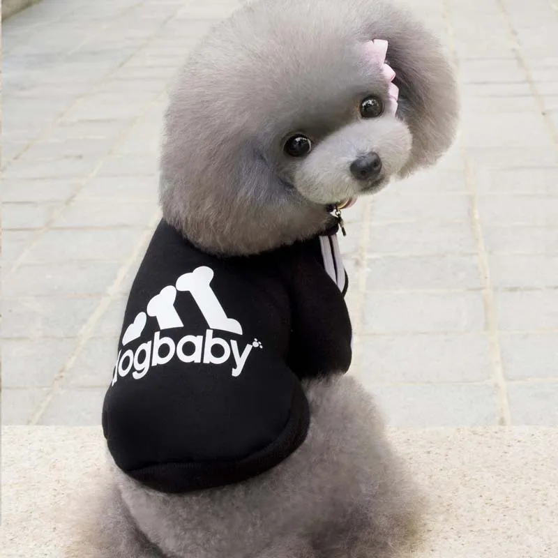 Pet Одежда с принтом в виде собак теплая для щенков Зима щенок куртка домашних