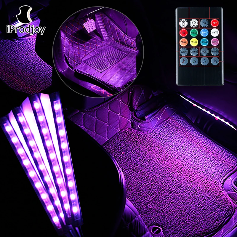 USB ковер декоративные огни салона автомобиля светодиодные ленты RGB Neno пол ноги