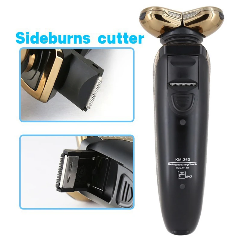 Kemei Electric Shaver Wireless Men Shaving Machine Washable Rechargeable Razor Whole Body With Comfortable System | Бытовая техника