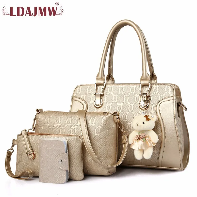 LDAJMW 4 шт./компл. женская сумка женские сумки через плечо сумка|bolsa feminina|bag women handbagset