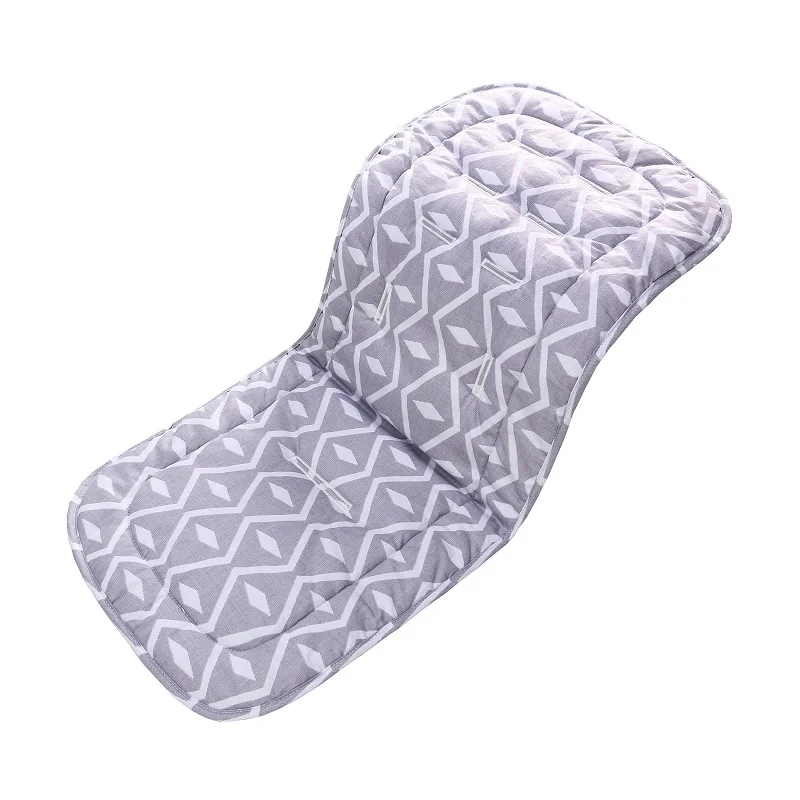 Gray geometry Модное сиденье для детской коляски из хлопка, удобный мягкий коврик для детской коляски, подушка для детской коляски, аксессуары для детской коляски - Цвет: Gray geometry