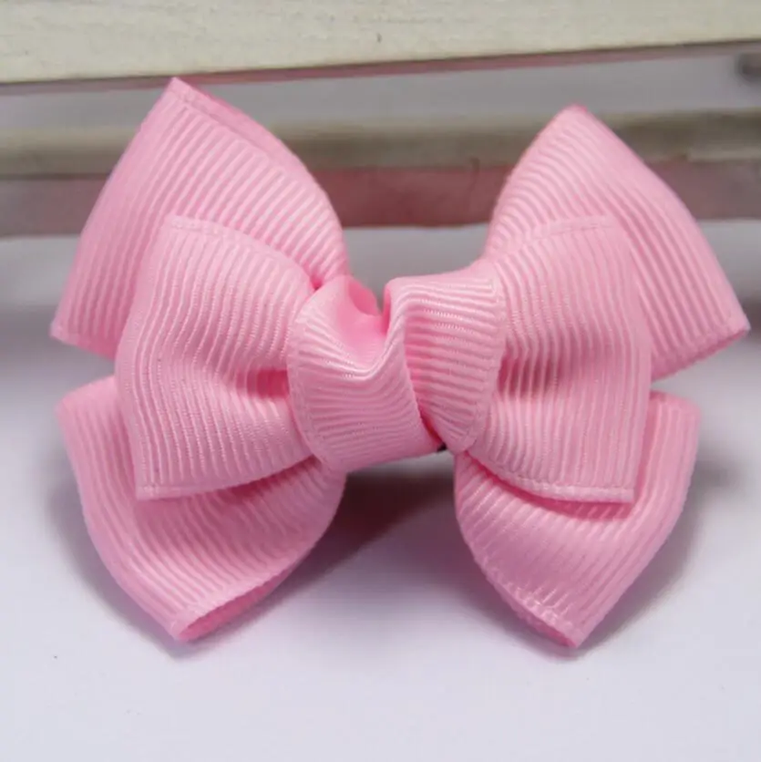 200 шт./лот однотонный бутиковый бант для волос простой | Аксессуары одежды