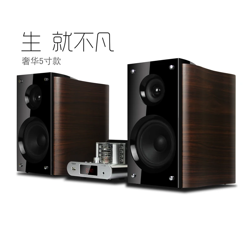 Высококачественный Bluetooth Настольный клапан трубка 6N3 аудио усилитель HIFI набор комбинации аудио без потерь 25*2 Вт APE/WAV/FLAC