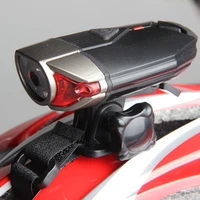 usb rechargeable front bicycle helmet light led handlebar lamps bicycle helmet safety flashlight torch built in 1200mah battery