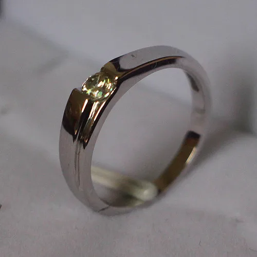 

Christmas G14K Jewelry for Husband 0.25Ct Tested Positive Certified Moissanite Anniversary Ring Jewelry Real 14K 585 Gold