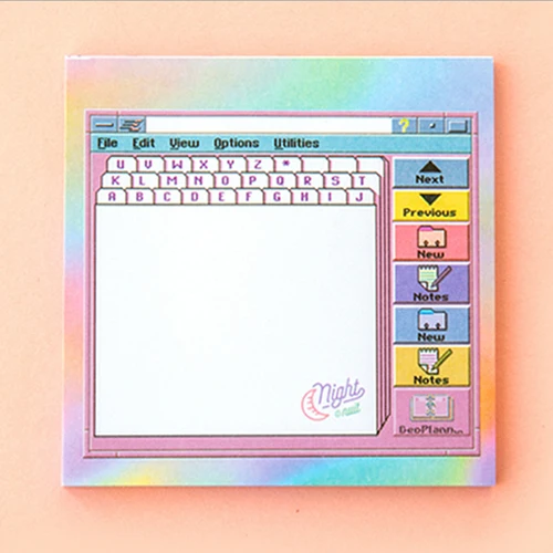 A1 1х кавайная компьютерная игровая машина форма Липкие заметки Post memo pad школьные принадлежности планировщик наклейки бумажные закладки канцелярские принадлежности - Цвет: A1