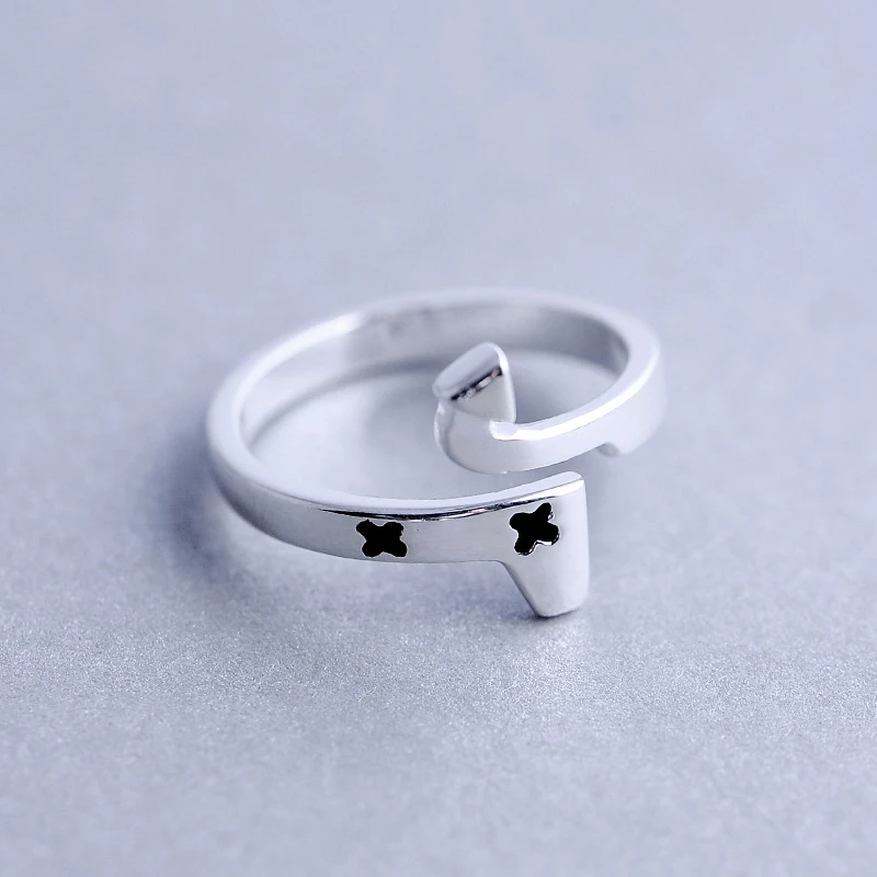 

925 svblack epoxy ring for the arrow girl sweet women's gifts