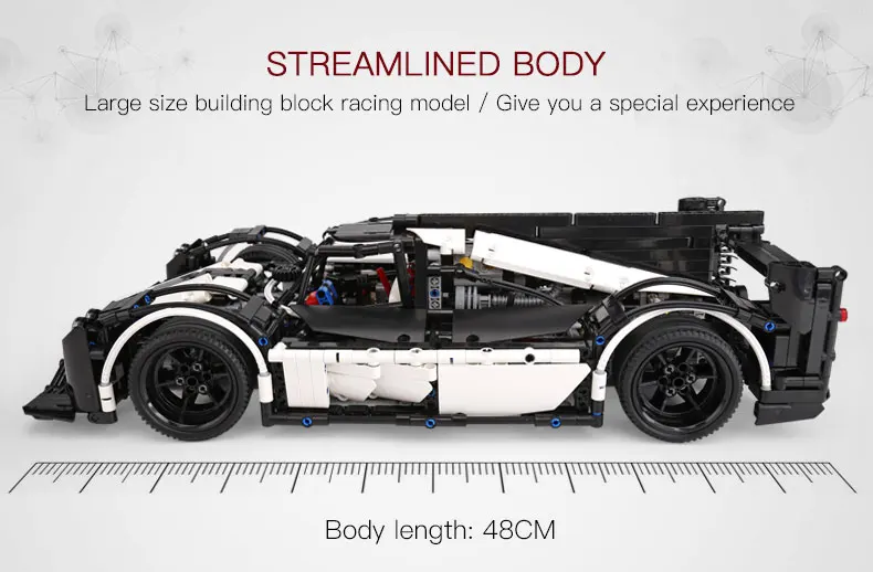 23018 Technic серия MOC Гибридный Le Mans Супер гоночный автомобиль Чемпион строительные блоки Наборы комплекты кирпичей игрушки 5530 совместимые лего подарки