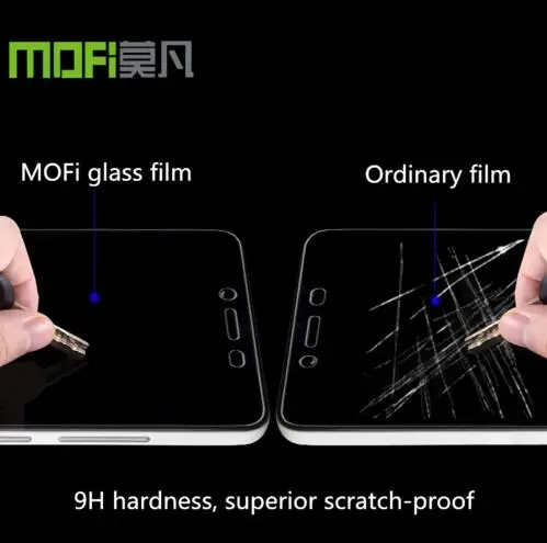 Для Xiaomi Redmi Note 2 стекло защитная пленка закаленное MOFI оригинальный 9 H твердость Note2