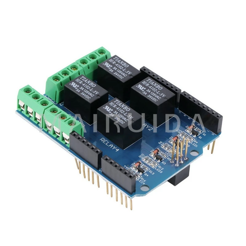 Новый Четыре 4 канальный Релейный Щит 5 В 2 Модуль для Arduino|module for arduino|module 5vmodule relay |