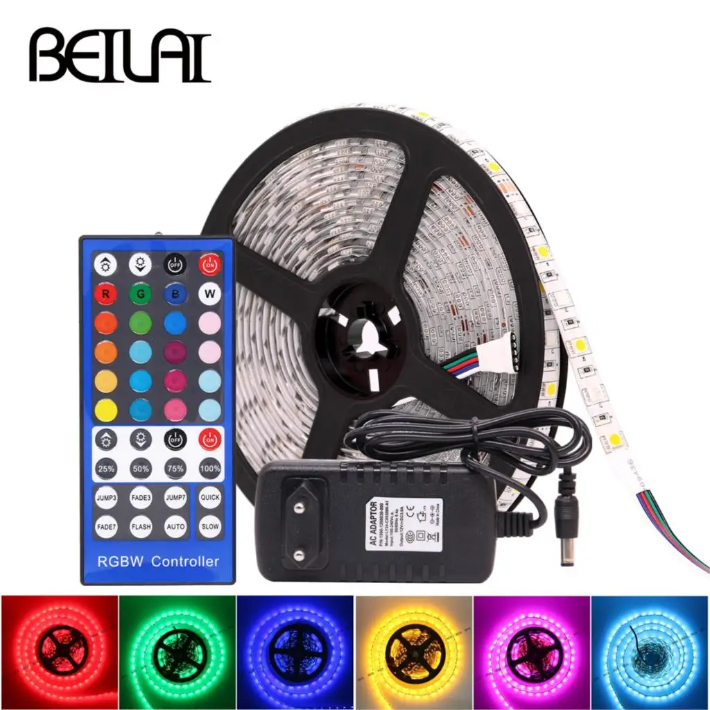 Светодиодная лента 5050 DC12V гибкий светодиодный светильник 60 Светодиодный/м RGB
