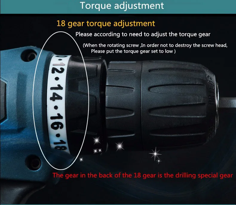 25 В Аккумуляторная дрель многофункциональный электрический инструмент