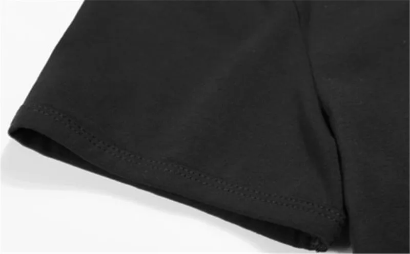 2017 Мода Фатальная Clothing Veracruz мужской Черный Короткий Рукав Мотоцикл Байкер Muerta