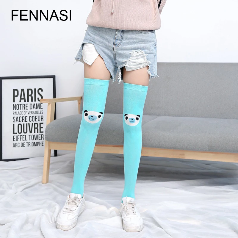 FENNASI/женские толстые сексуальные чулки с героями мультфильмов милые гольфы до