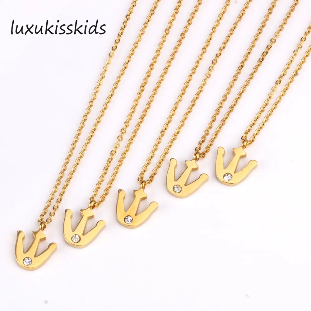 LUXUKISSKIDS 5 шт./lotStatement Arrow колье с циркониевым кулоном для женщин девочек детское