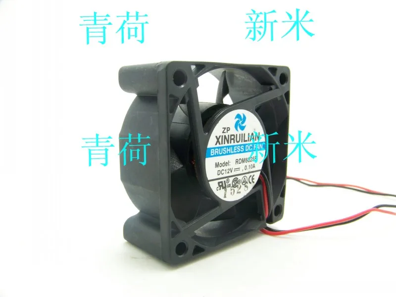 Б/у XFAN XINRUILIAN RDM6025B 12 В 0.10A 6 см 6025 2 линии охлаждающий вентилятор |