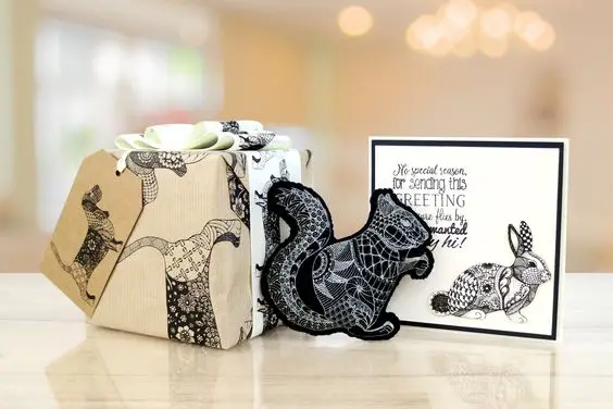 Самоклеящиеся трафареты KSCRAFT с изображением милой розы в форме сердца